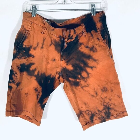 Hurley Shorts Size 9 Tie Dyed Blue BlackTied Dye Chino\ - Picture 1 of 7